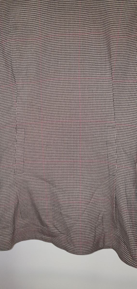 Zara Blusa manga 3/4 cuadritos y pelo talla XS