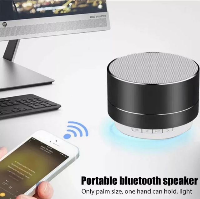 Minialtavoz portátil con radio. Bluetooth.