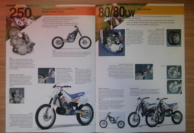 YAMAHA YZ Cross Catalogo. Recibelo po 7 €