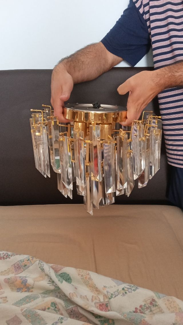 Lámpara de techo de CRISTAL de MURANO auténtico