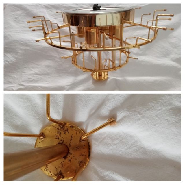 Lámpara de techo de CRISTAL de MURANO auténtico