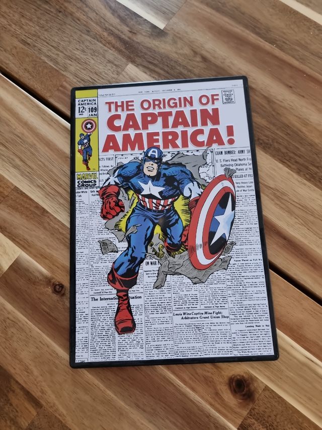 Póster Capitán América de metal