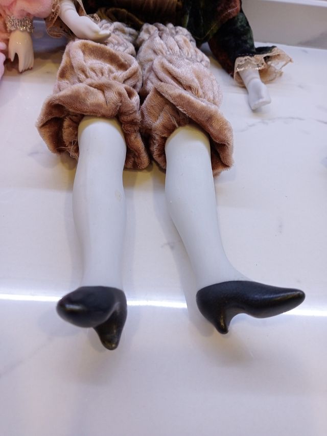 2 muñecas grandes porcelana