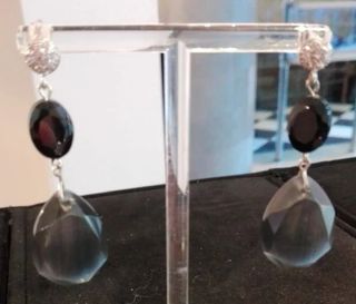 PENDIENTES EN ÁGATAS GRISES Y HEMATITES 🌷