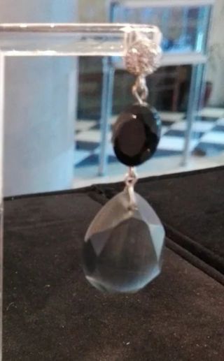 PENDIENTES EN ÁGATAS GRISES Y HEMATITES 🌷