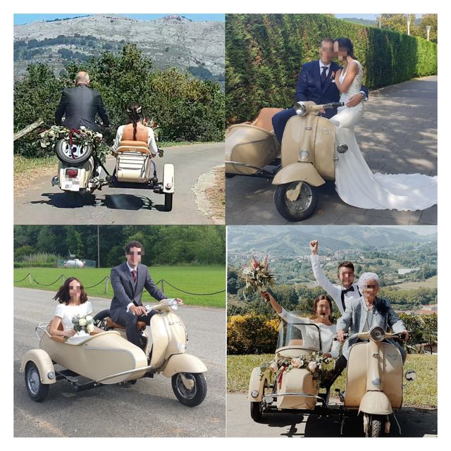 Bodas Eventos Publicidad. Escarabajo Lambretta Sid