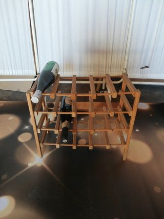 botellero madera 
