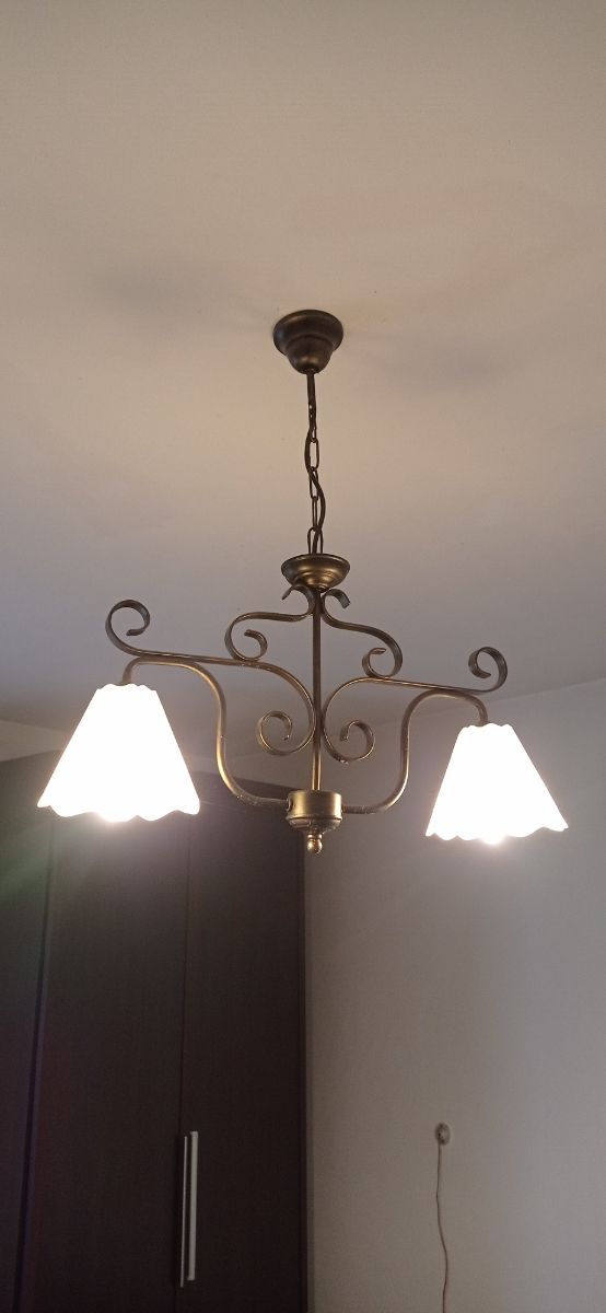 LAMPARA TECHO BRONCE