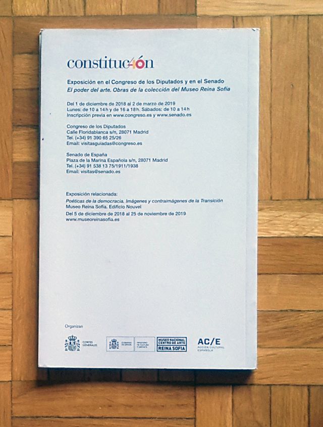 Librito catálogo exposición ”El poder del arte”