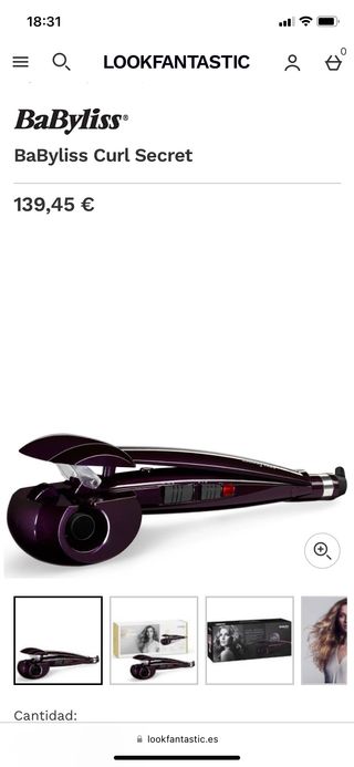 Rizador de pelo BaByliss Curl Secret