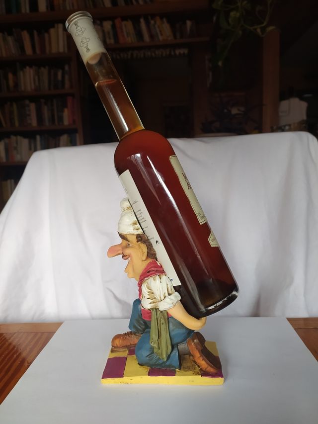 Soporte botella vino ceramica