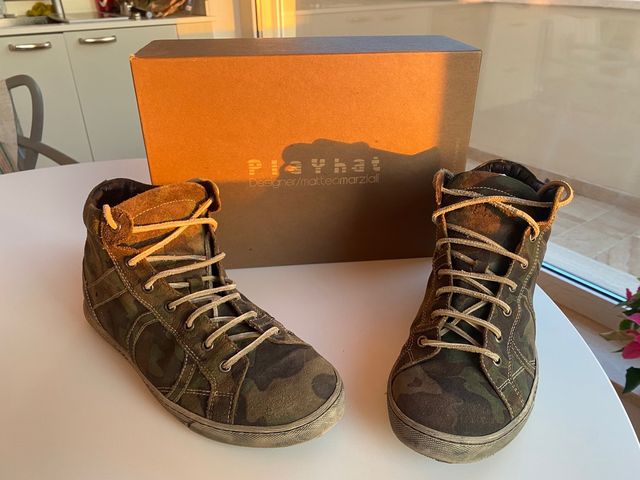 Sneakers alte Playhat uomo camou