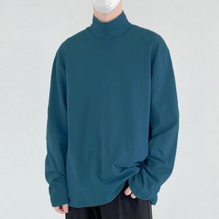Camiseta de cuello alto para hombre
