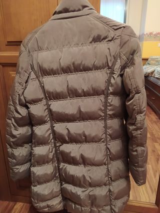 plumífero MONCLER largo caqui 
