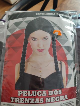 Disfraz Miercoles con peluca