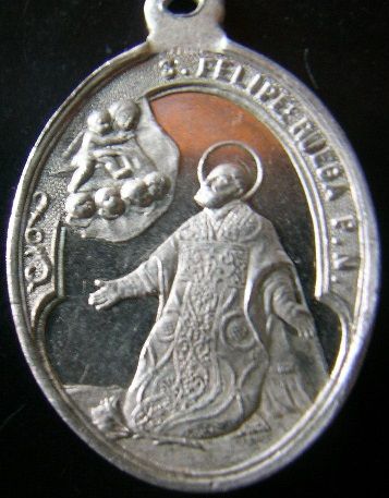 medalla san felipe en plata de ley maciza - 20x25m