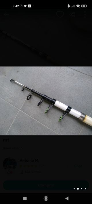 caña para la pesca del siluro de 3,40 mt