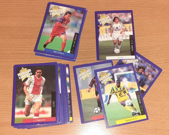 50 cromos Panini Estrellas Europeas 1996
