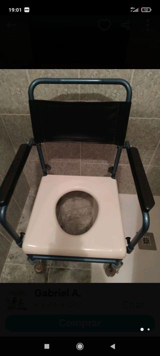 silla de baño para personas con discapacidad 