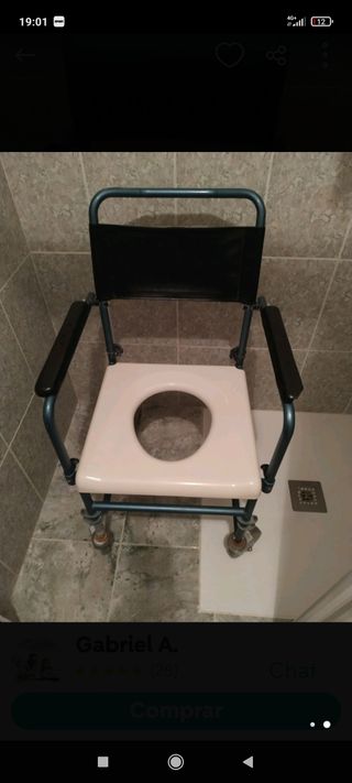 silla de baño para personas con discapacidad 
