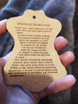 Giaccone vero montone uomo Taglia 50 Made in Italy