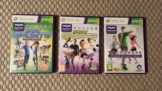 Xbox360+2mandos++kinect+juegos+cascos