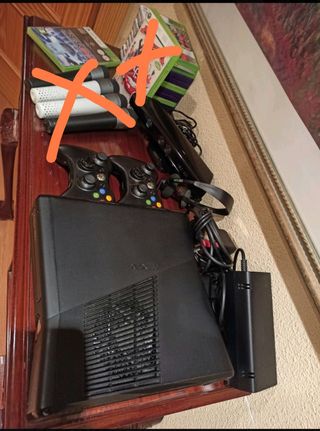 Xbox360+2mandos++kinect+juegos+cascos