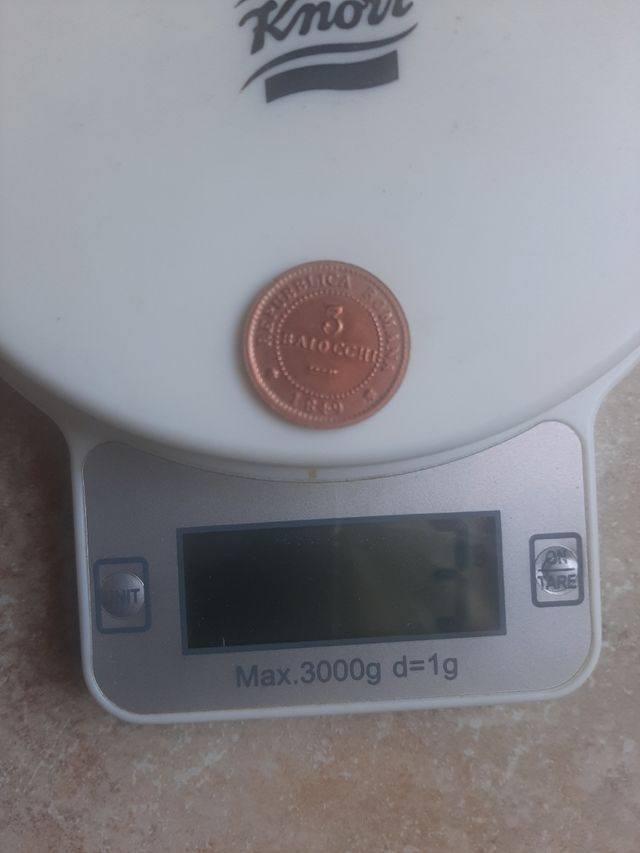Riproduzione moneta da 3 Baiocchi