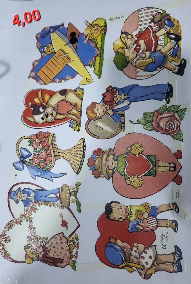 CROMOS DE PICAR ANTIGUOS EN PLIEGOS