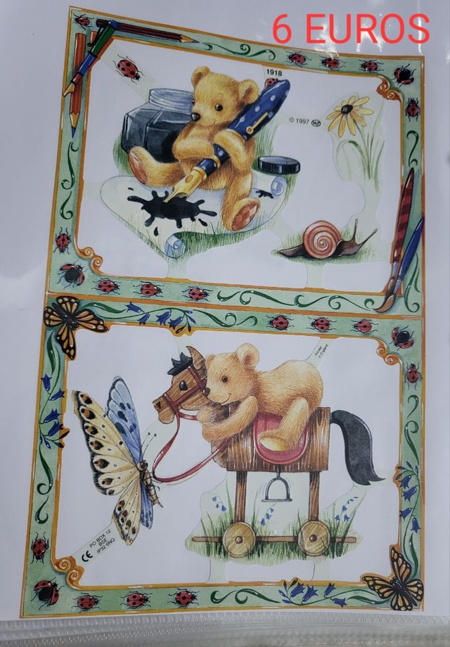 CROMOS DE PICSR ANTIGUOS EN PLIEGOS