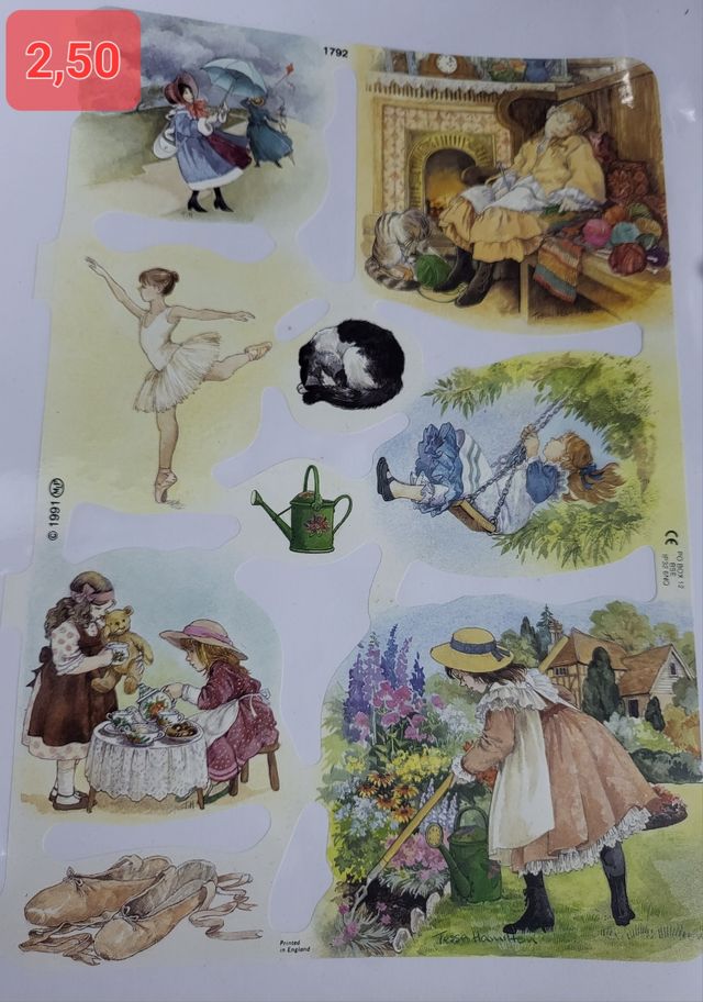 CROMOS DE PICAR ANTIGUOS EN PLIEGOS