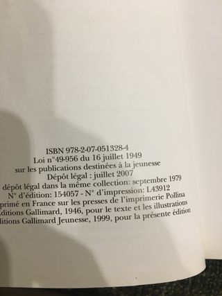 2a mano libro Petit Prince