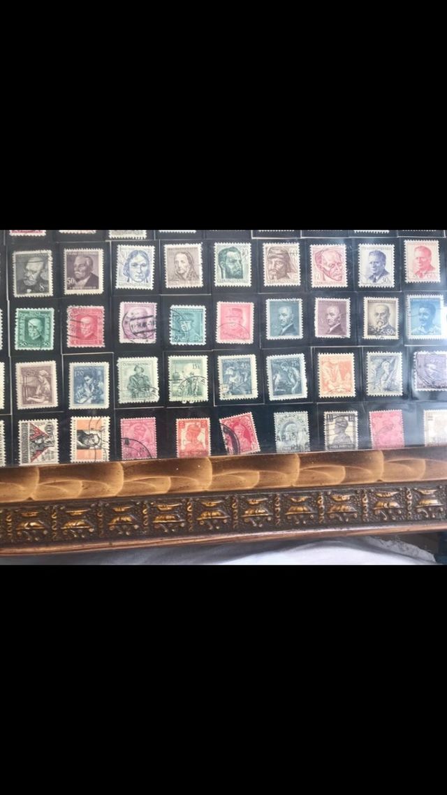 Cuatro filatélico muy antigua