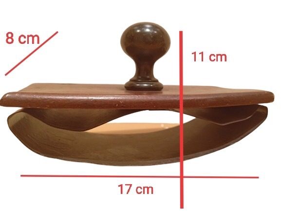 PORTA SECANTE ANTIGUO EN MADERA Y LATON