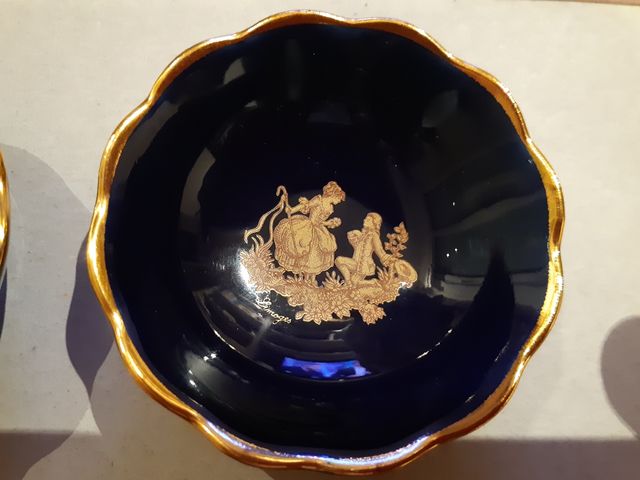 2 PLATITOS PORCELANA LIMOGES..