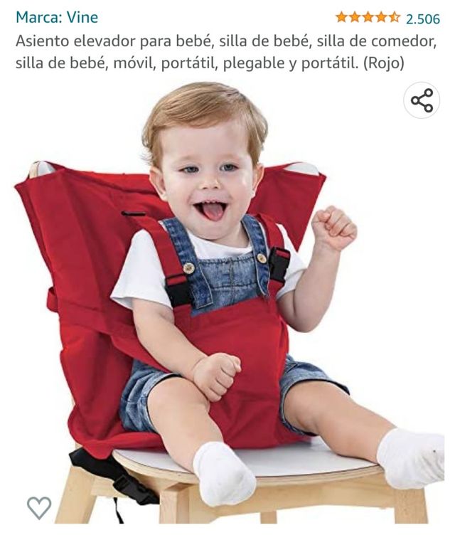 Trona de viaje portátil plegable