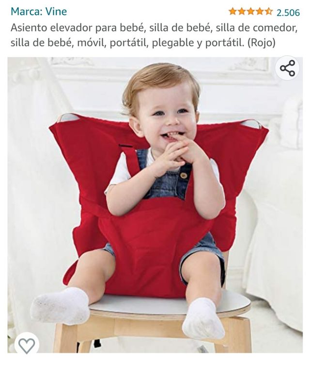 Trona de viaje portátil plegable