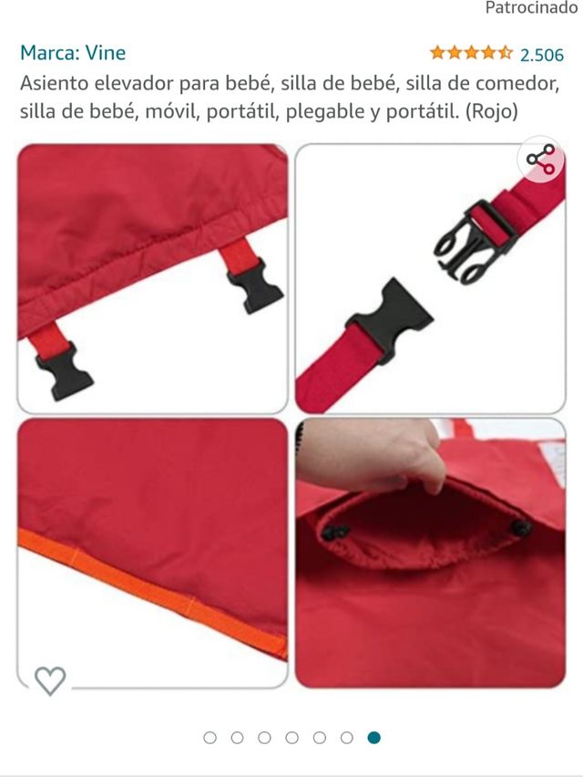 Trona de viaje portátil plegable