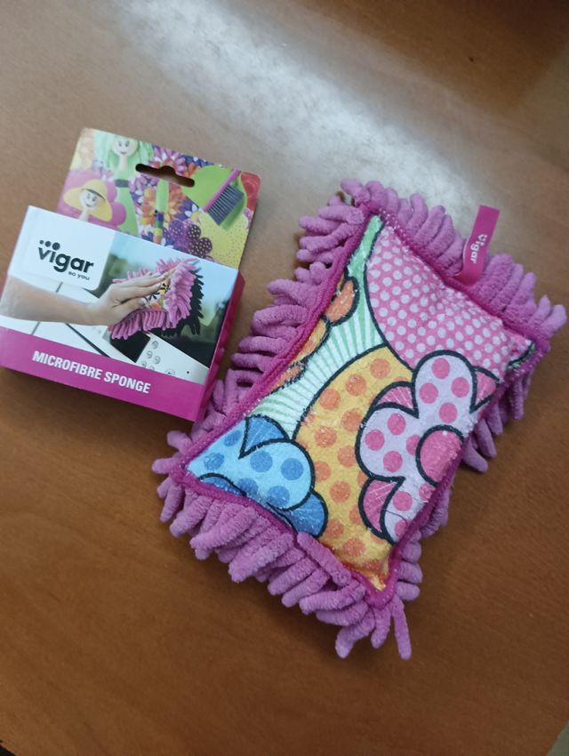 Balleta tipo esponja atrapa polvo con flecos