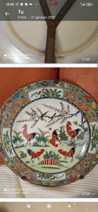 piatti da parete in porcellana cinese decorati fir