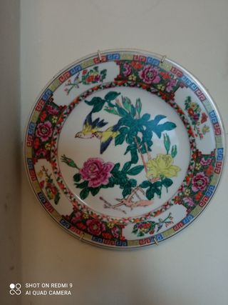 piatti da parete con decorazioni varie firmati