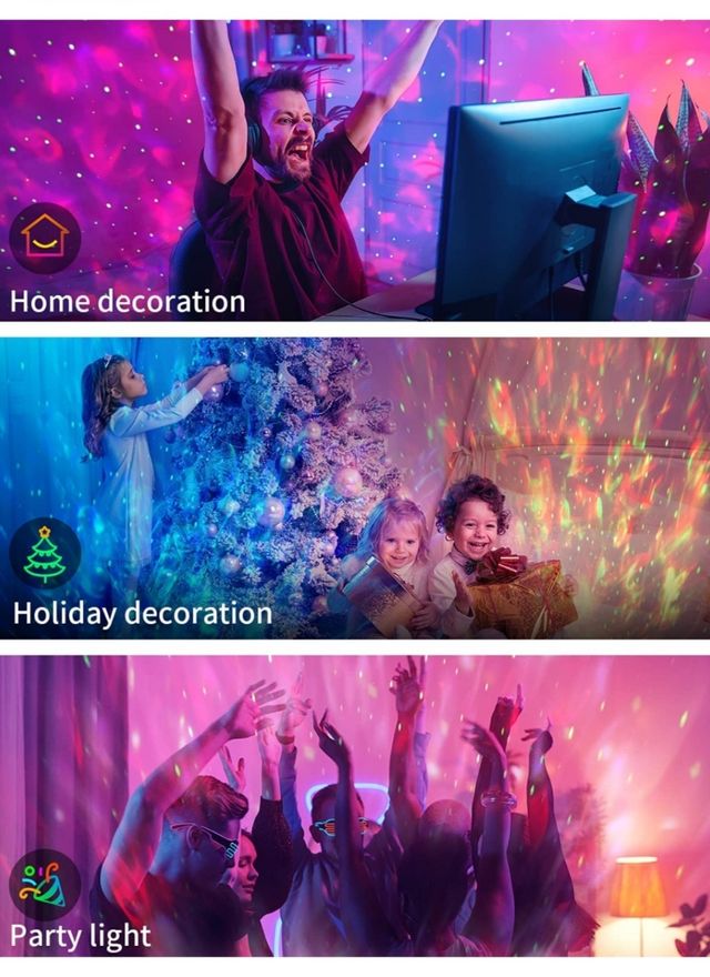 Lámpara Proyector Estrellas & Océano 💫🌊💫