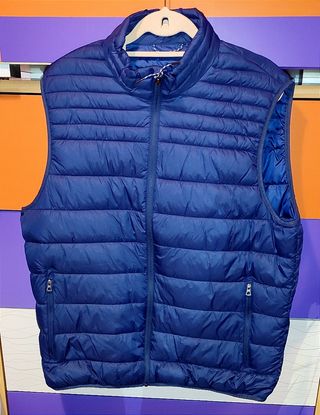 Chaleco acolchado azul marino XXL