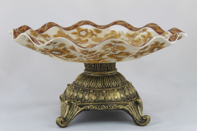 Centro de Mesa de Porcelana y Resina VINTAGE