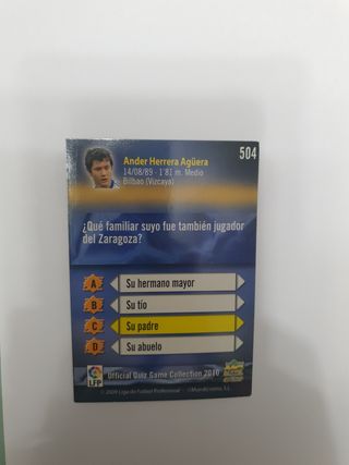 Lote Quiz Fichas de la liga 2009-2010