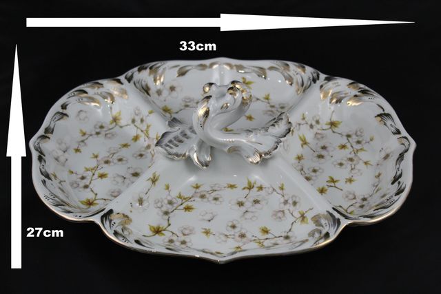 Antigua BANDEJA Porcelana CH HISPANIA Manises