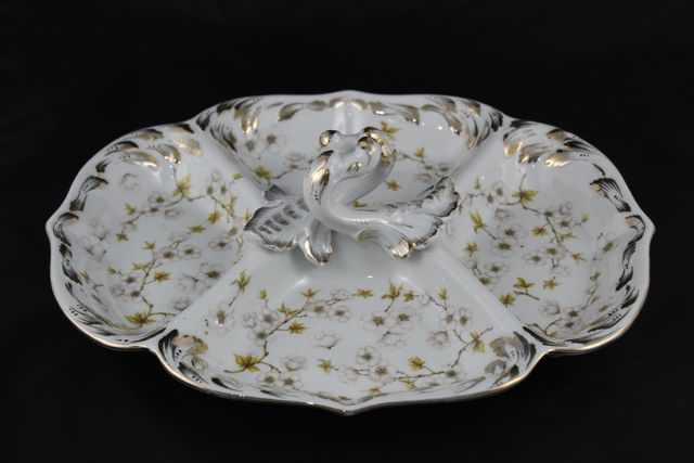 Antigua BANDEJA Porcelana CH HISPANIA Manises