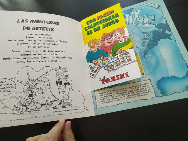 album completo con poster asterix panini
