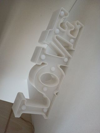 Lampada scritta Love