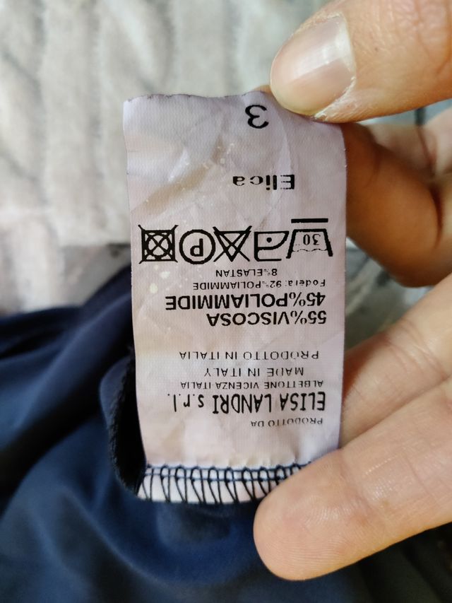 abito blu elisa landri